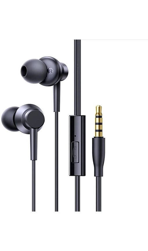 BASEUS Encok HZ11 3.5mm Mikrofonlu Kablolu Kulak İçi Kulaklık Siyah