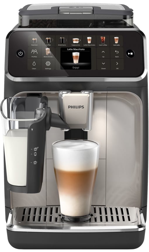 PHILIPS EP5547/90 Tam Otomatik Espresso Makinesi Krom Siyah